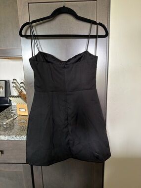 Hello Molly Black Mini Spaghetti Strap Dress